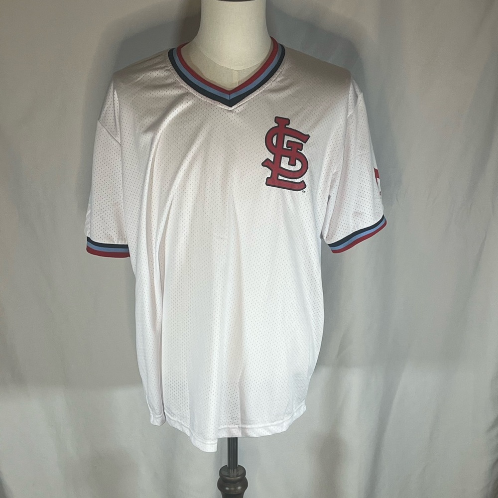 St Louis Cardinals Classic “STL” Novelty V-Neck Mesh Style Jersey